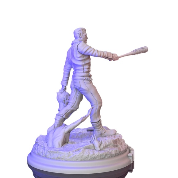 The Walking Dead Negan 3D Printed Model Unpainted Unassembled GK 1:8 Scale - Picture 3 of 7